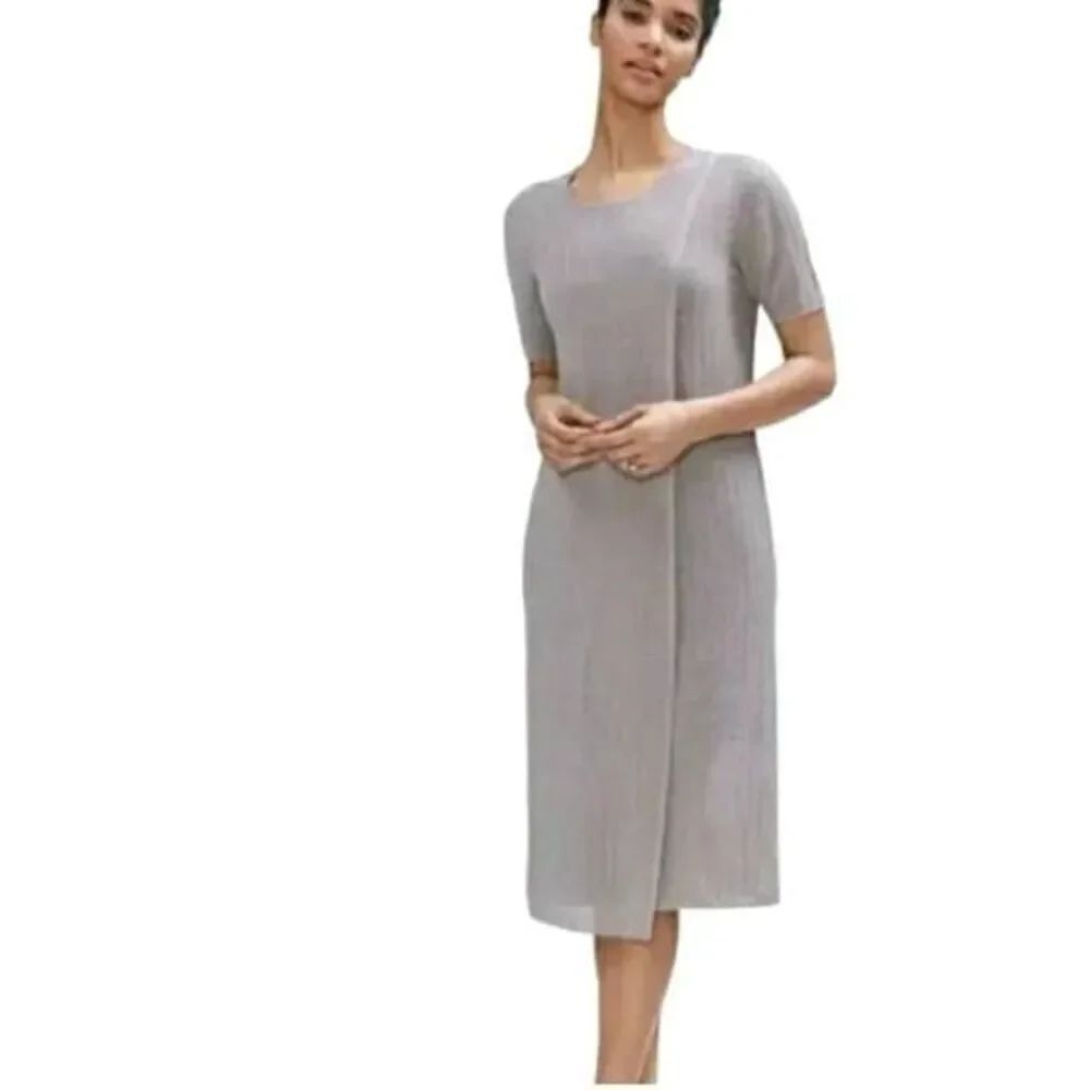 NWT MM.Lafleur AL Linen Blend Short Sleeves Midi Dress Size S